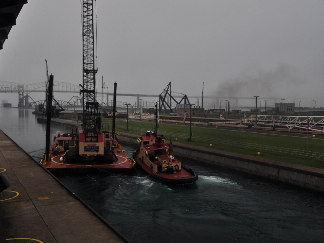 the Soo Locks, Sault Ste. Marie